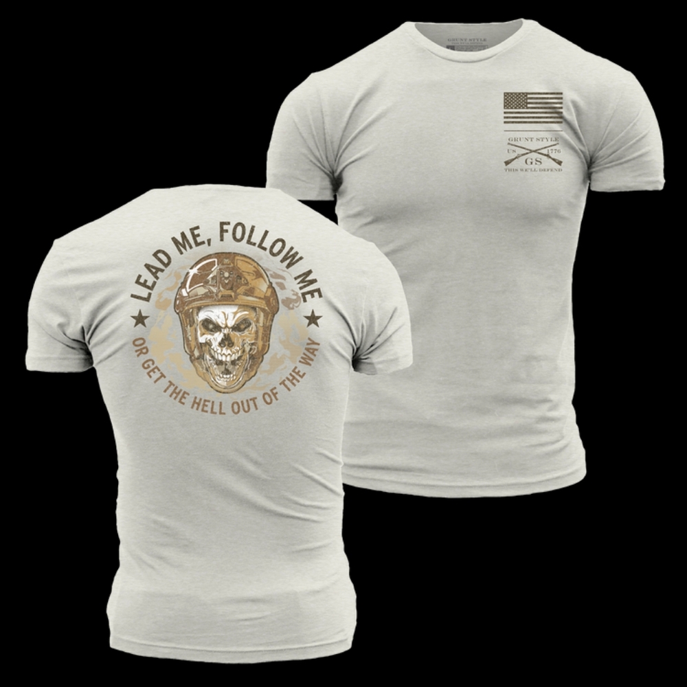 MEN'S Grunt Style XL Lead Me Follow Me Sand Patton NIP